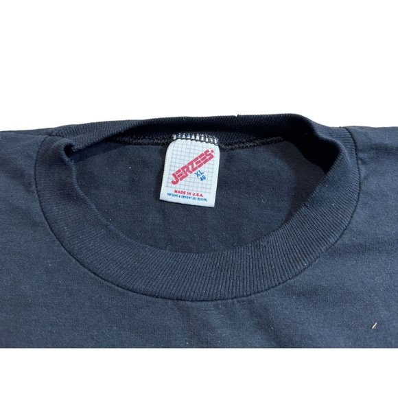 Vintage Welcome To Garden State Shirt Gun Freedom Black Made In Usa Single Stitc - Picture 4 of 4